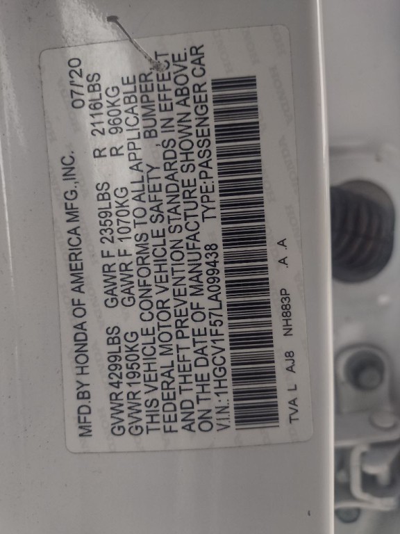 2020 Honda Accord Image 23