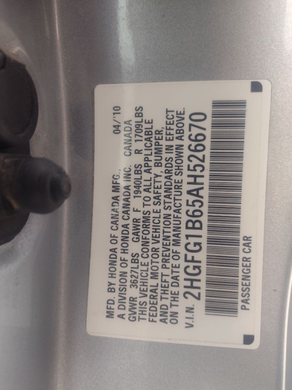 2010 Honda Civic Image 18