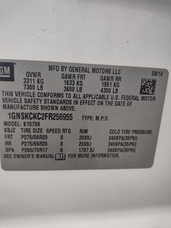 2015 Chevrolet Tahoe Image 24