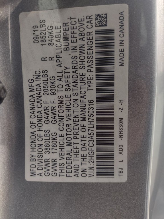 2020 Honda Civic Image 22