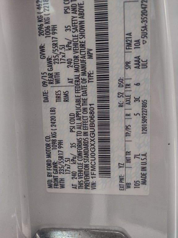 2016 Ford Escape Image 22