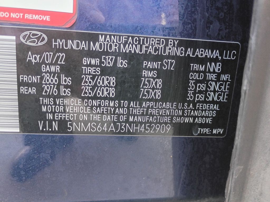 2022 Hyundai Santa Fe Image 22