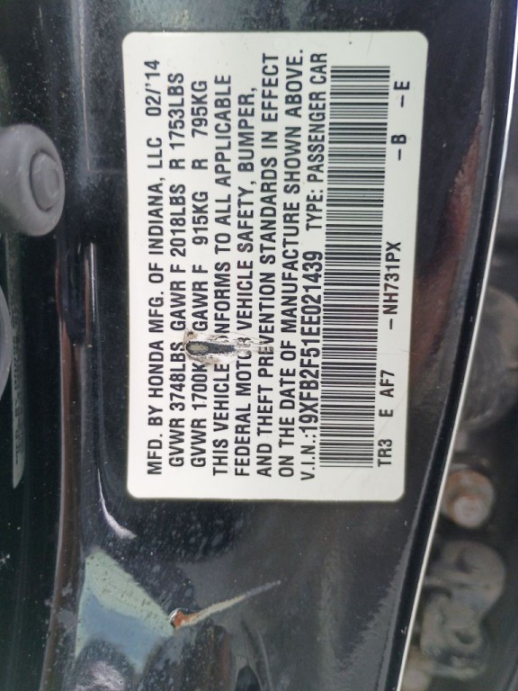 2014 Honda Civic Image 18