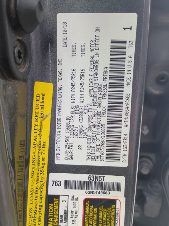 2019 Toyota Tacoma Image 20