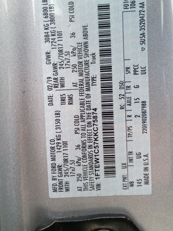 2019 Ford F-150 Image 21