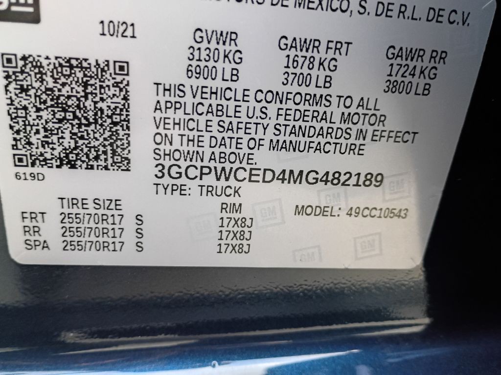2021 Chevrolet Silverado 1500 Image 22