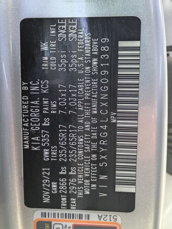 2022 Kia Sorento Image 21