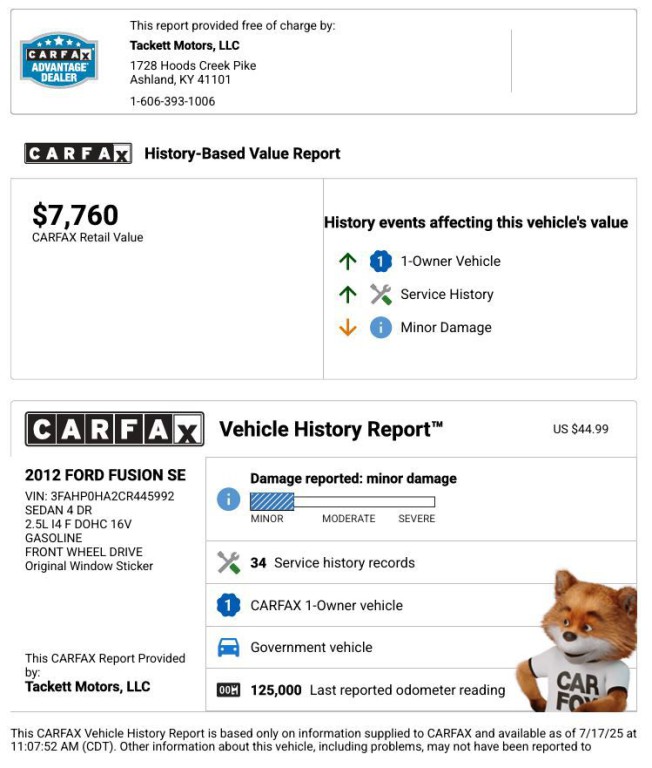 2012 Ford Fusion Image 2
