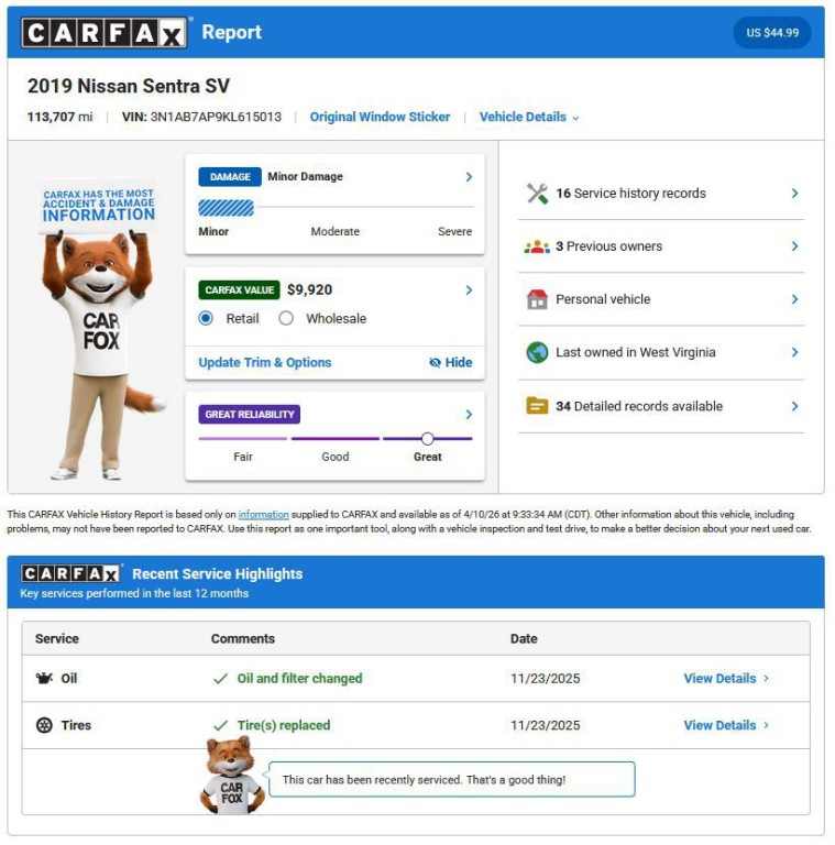 2019 Nissan Sentra Image 2