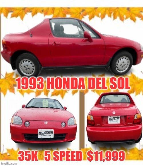 1993 Honda Civic del Sol Image 3