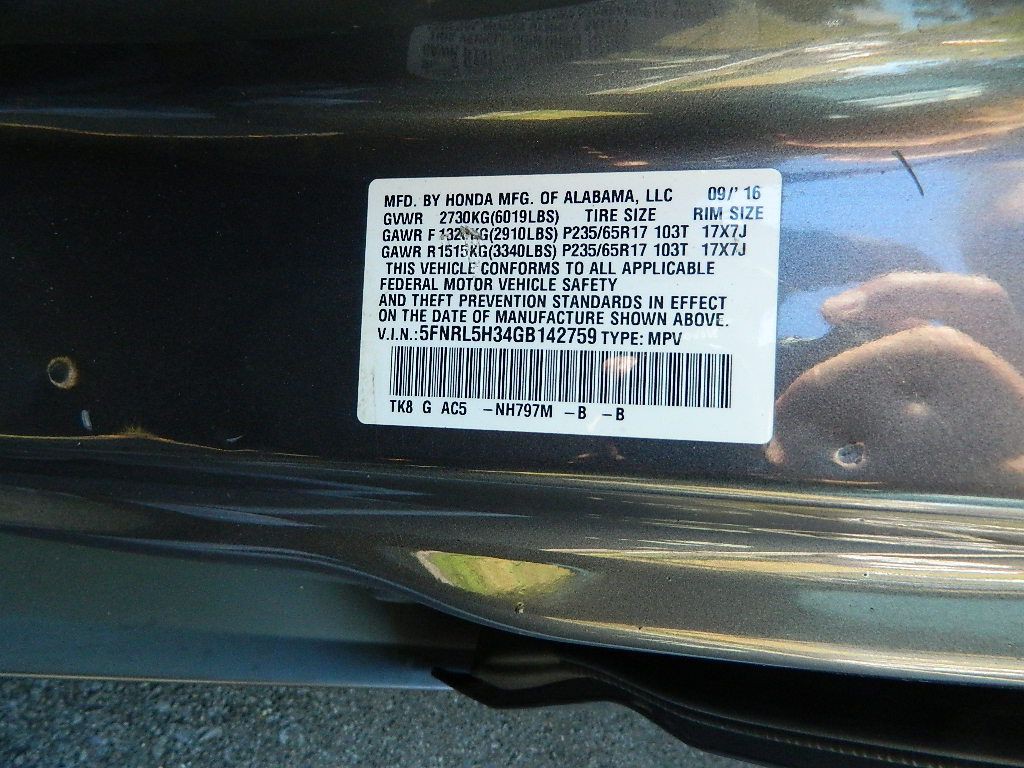 2016 Honda Odyssey Image 13