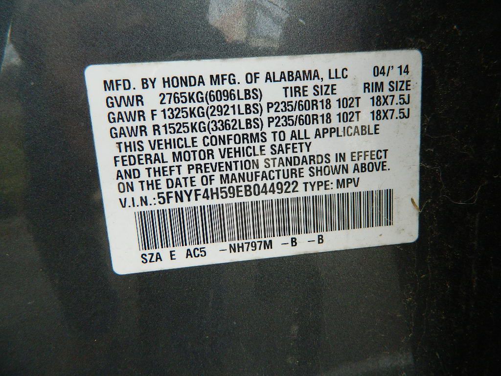 2014 Honda Pilot Image 12