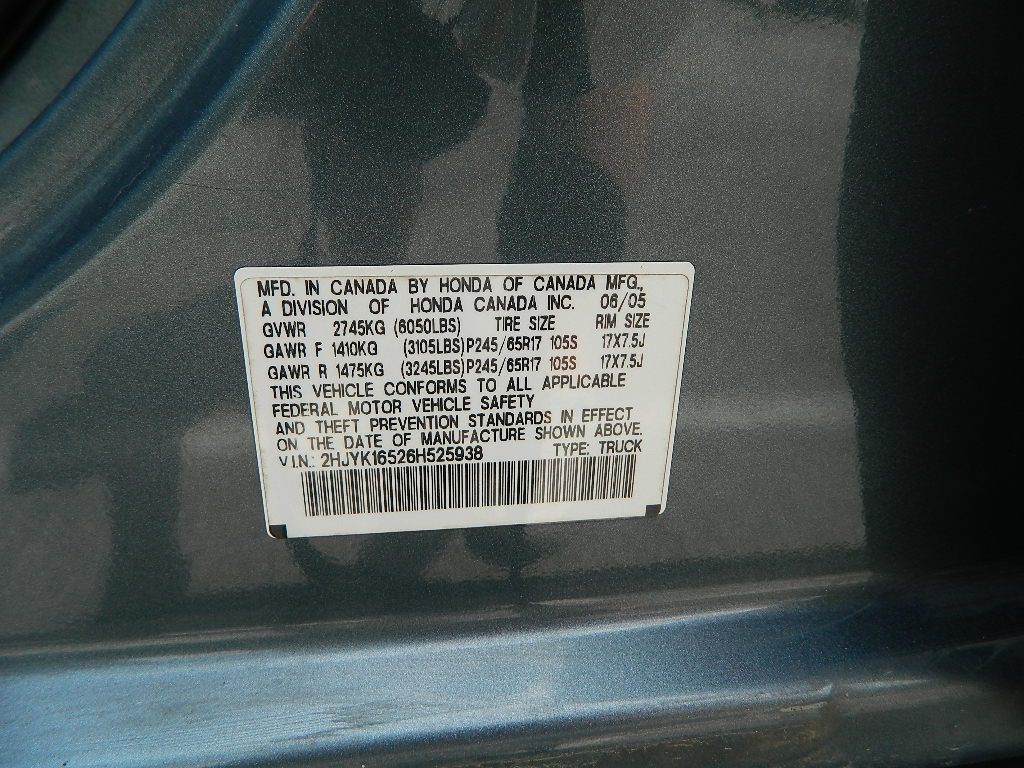 2006 Honda Ridgeline Image 12