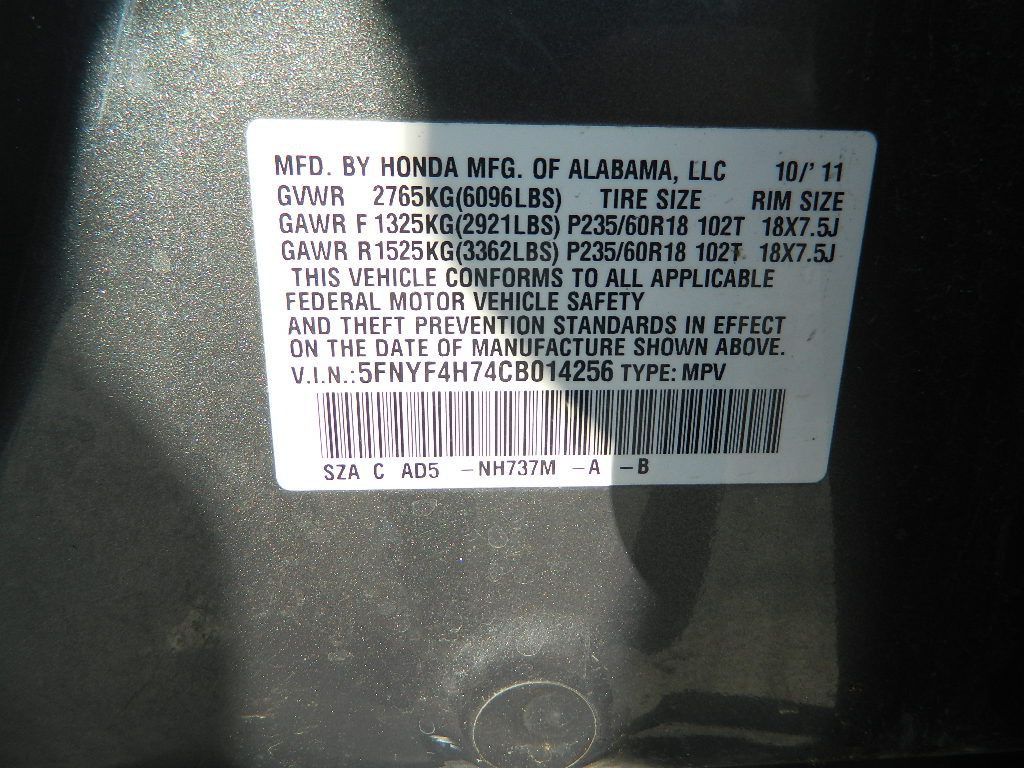 2012 Honda Pilot Image 14