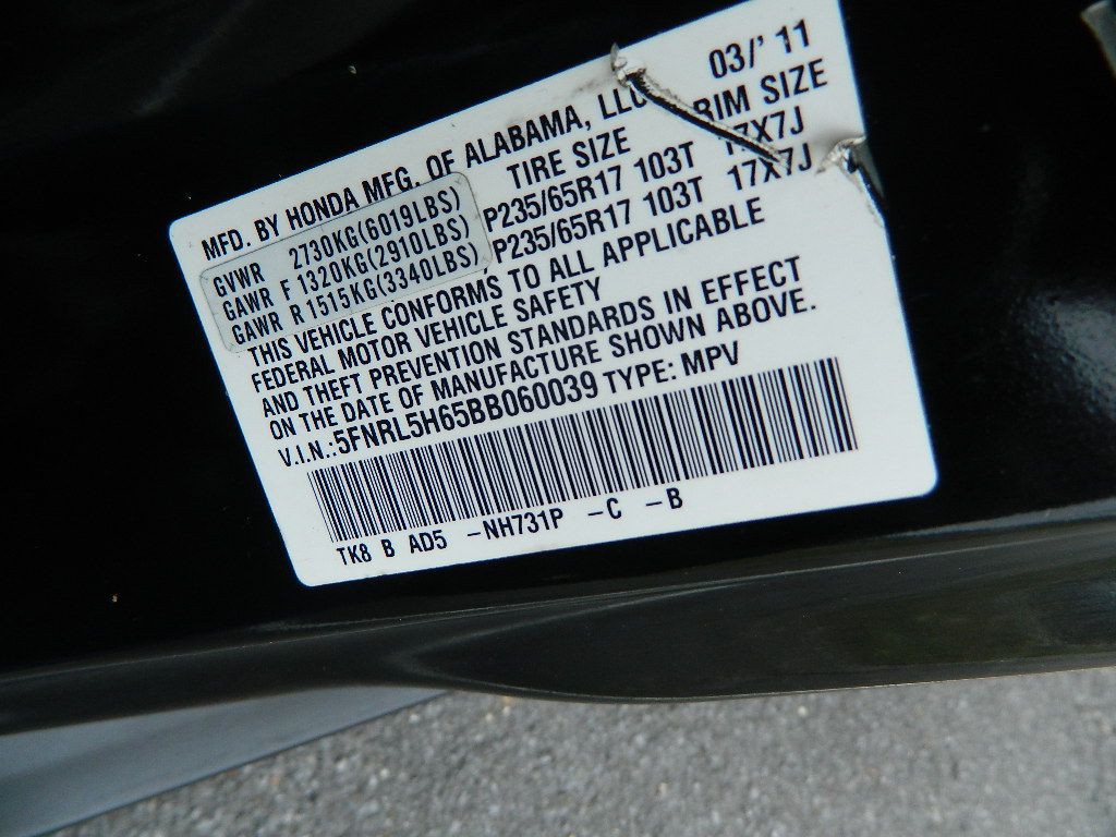 2011 Honda Odyssey Image 12