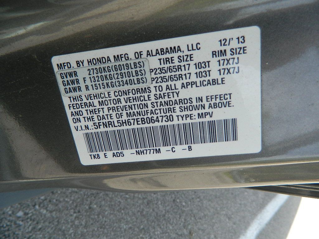 2014 Honda Odyssey Image 12