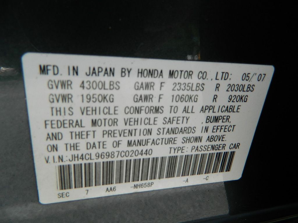 2007 Acura TSX Image 13
