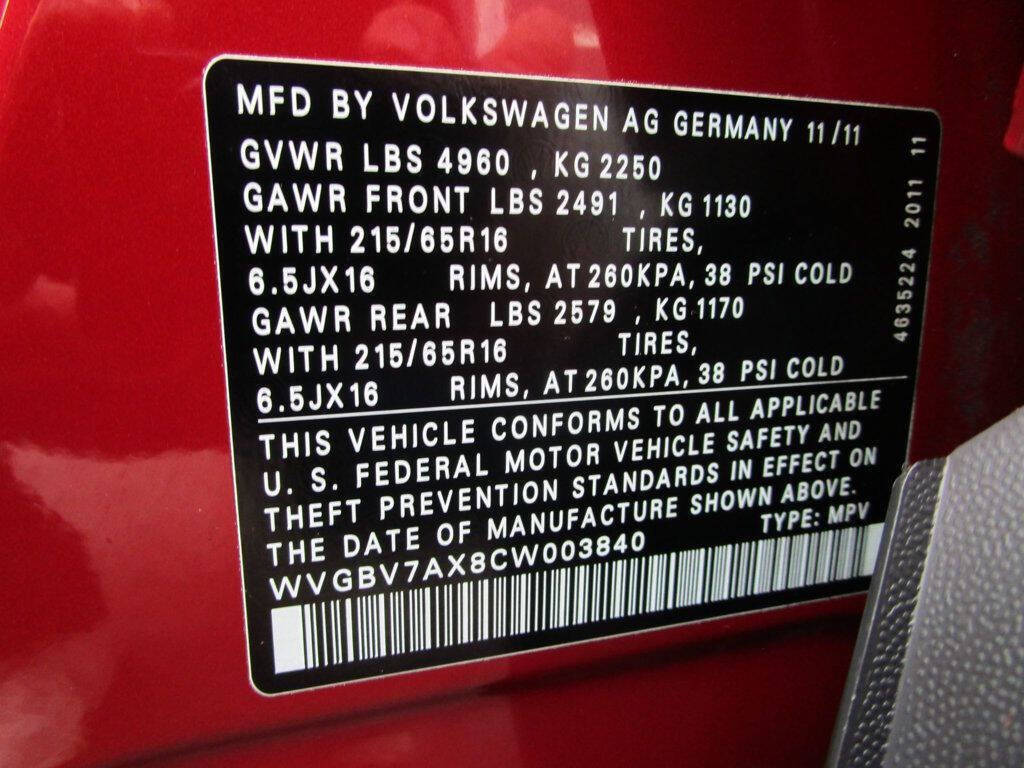 2012 Volkswagen Tiguan Image 31