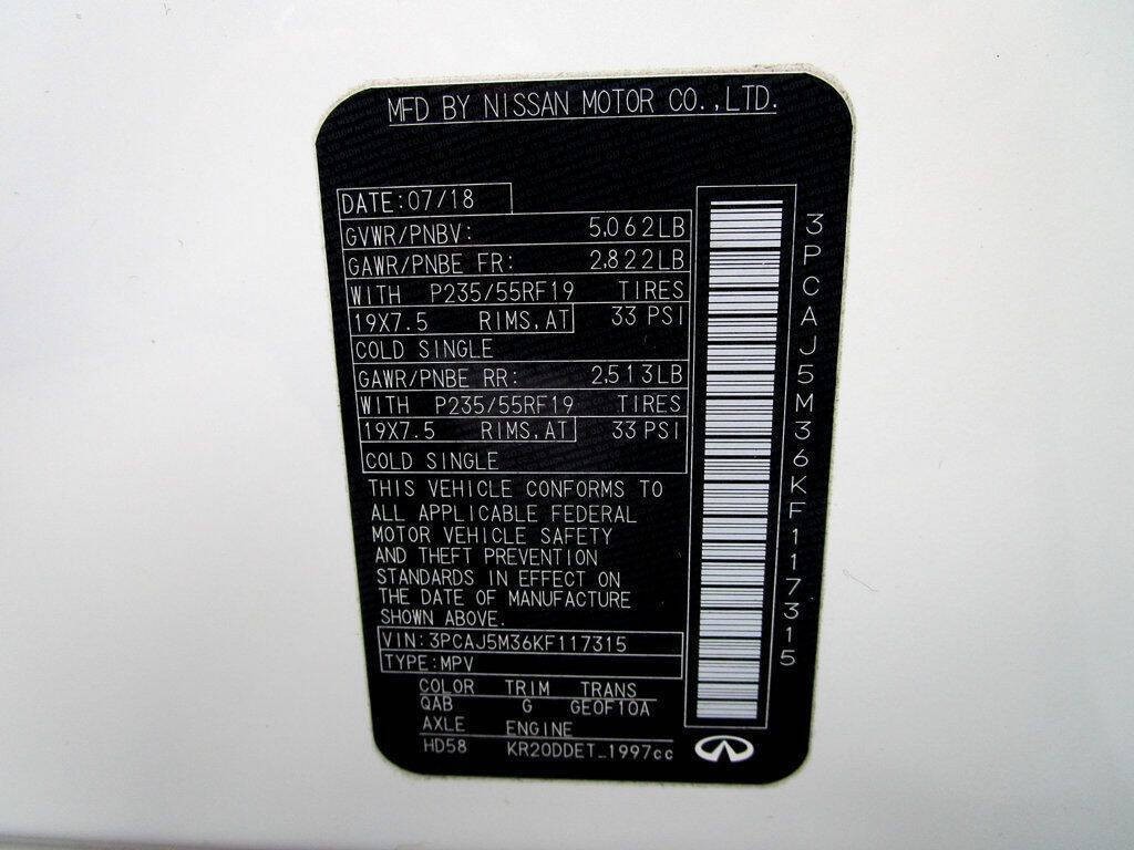 2019 INFINITI QX50 Image 36