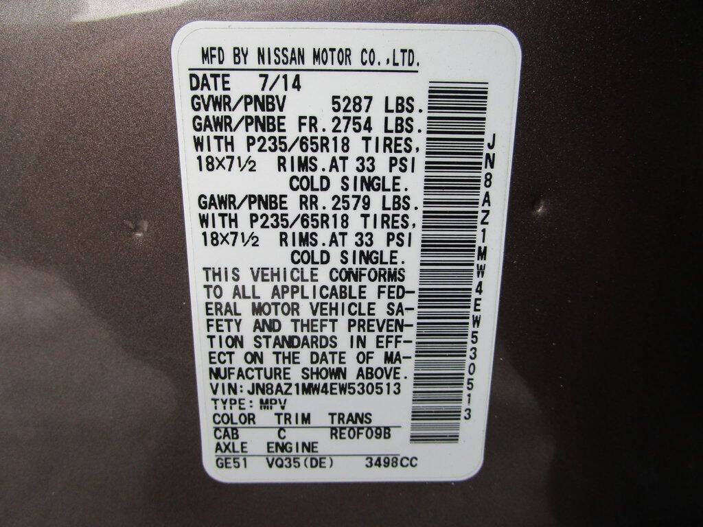 2014 Nissan Murano Image 36