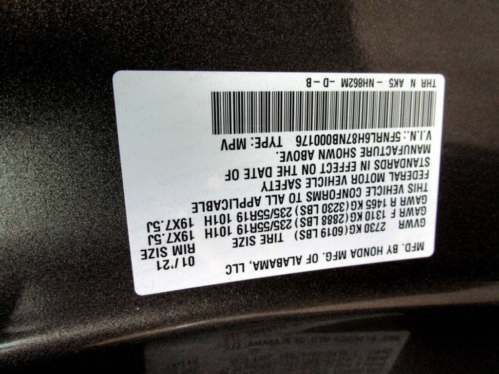 2022 Honda Odyssey Image 46