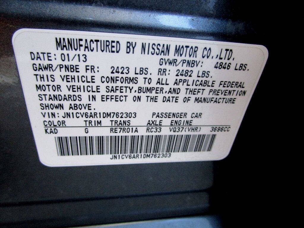 2013 INFINITI G37 Image 38