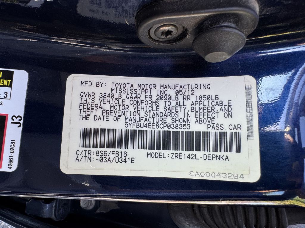 2012 Toyota Corolla Image 20