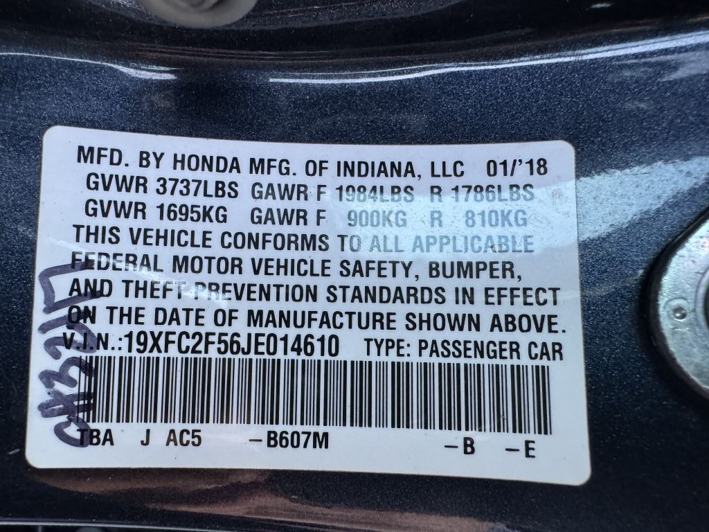 2018 Honda Civic Image 19