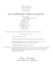 Image for 2013 Chrysler Town & Country Touring ID: 6665192