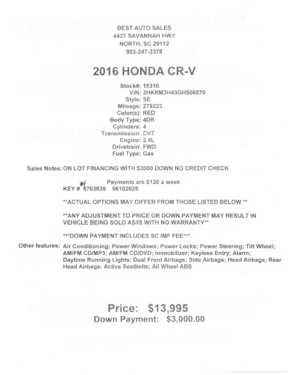 2016 Honda CR-V Image 4