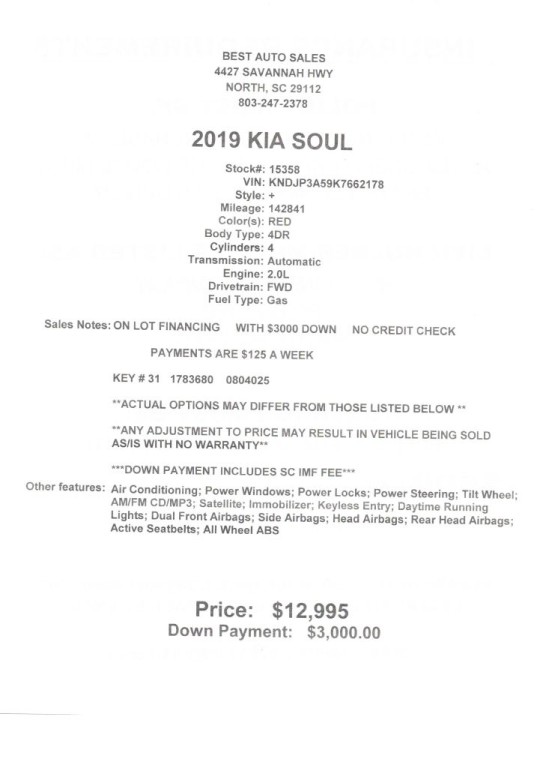 2019 Kia Soul +