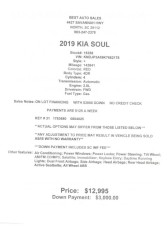 Image for 2019 Kia Soul + ID: 6770358