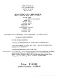 Image for 2016 Dodge Charger SXT ID: 6832637