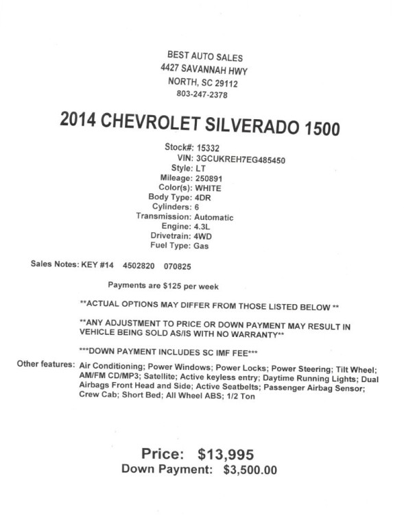 2014 Chevrolet Silverado 1500 LT