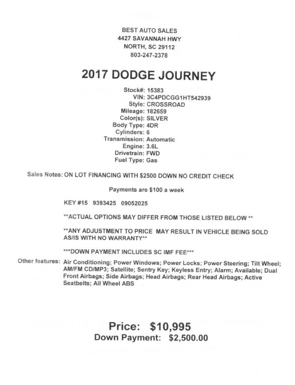 2017 Dodge Journey Image 16