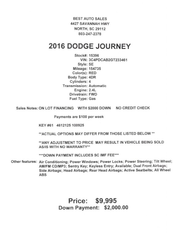 2016 Dodge Journey Image 8