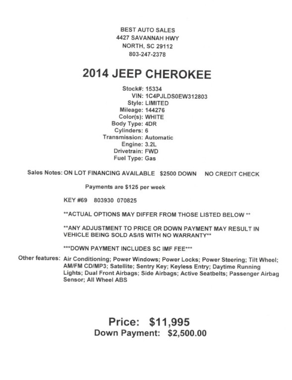 2014 Jeep Cherokee Image 8