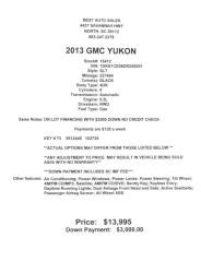 Image for 2013 GMC Yukon SLT ID: 7016616