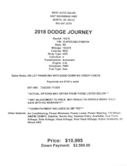 Image for 2018 Dodge Journey SE ID: 7028730