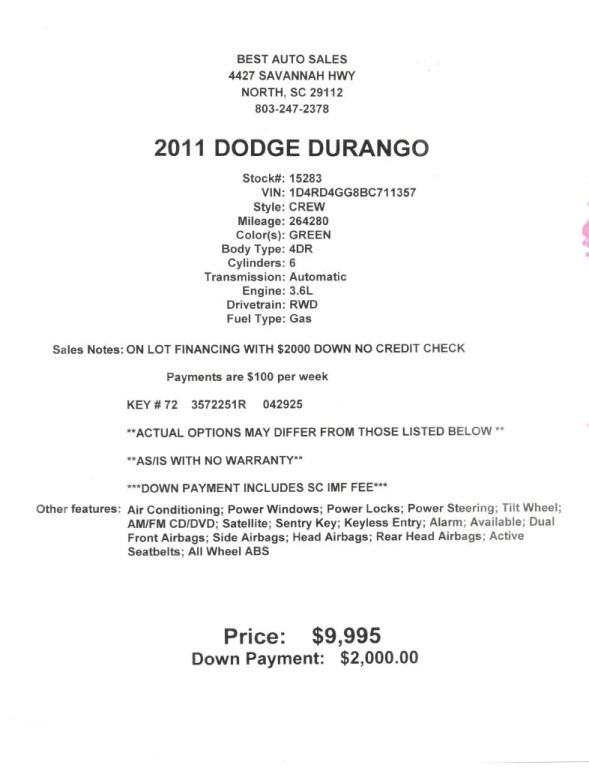 2011 Dodge Durango Image 7