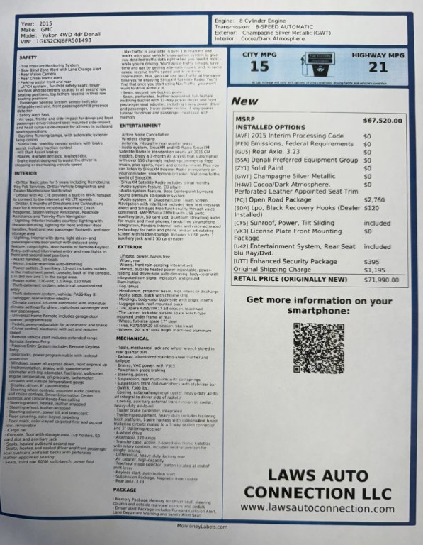 2015 GMC Yukon Image 23