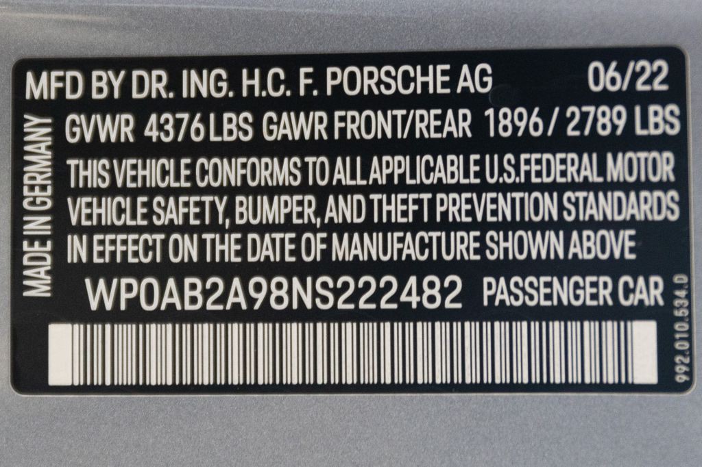 2022 Porsche 911 Image 84