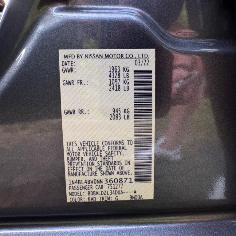 2022 Nissan Altima Image 34