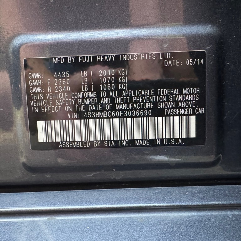 2014 Subaru Legacy Image 40