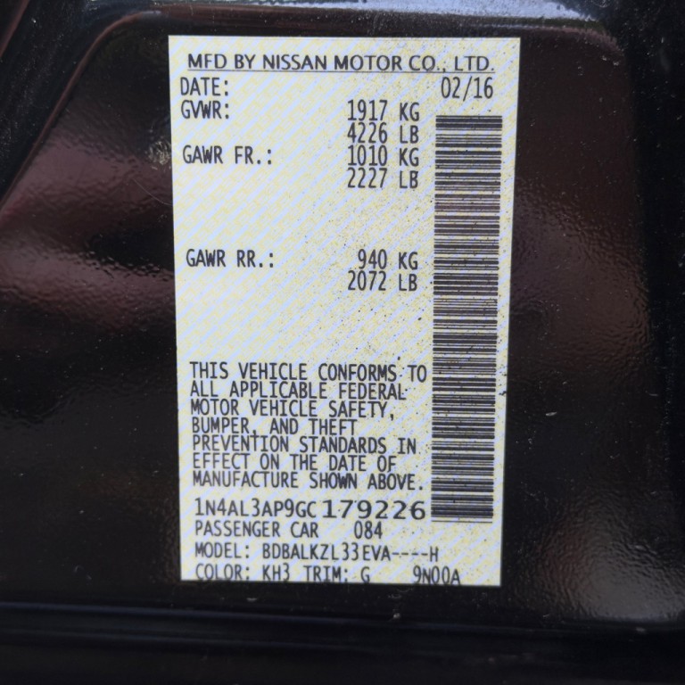 2016 Nissan Altima Image 50