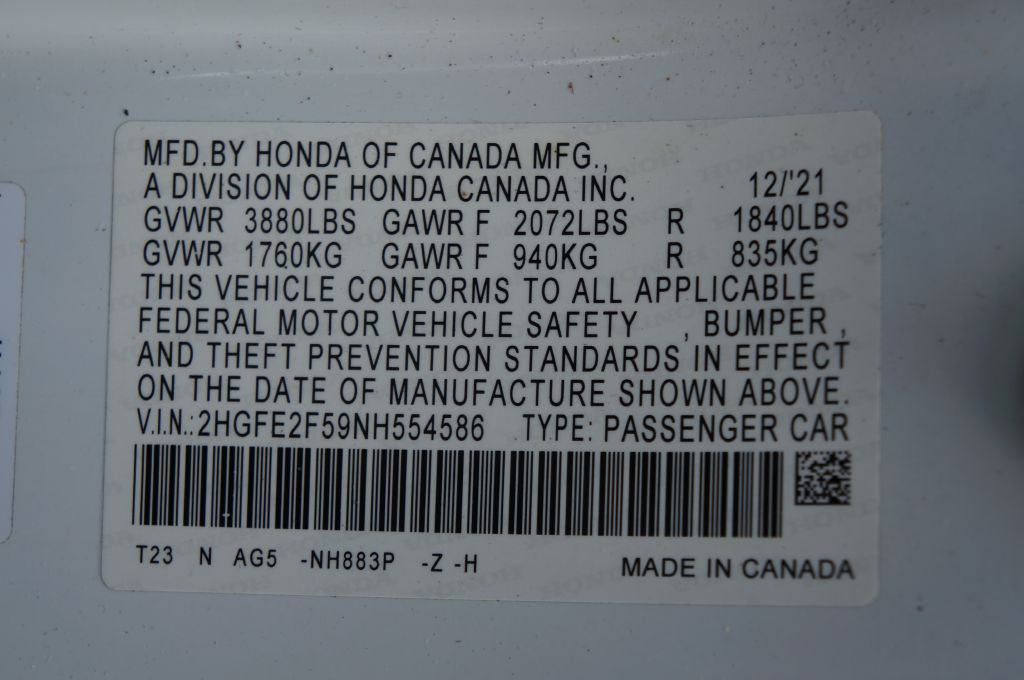 2022 Honda Civic Image 48