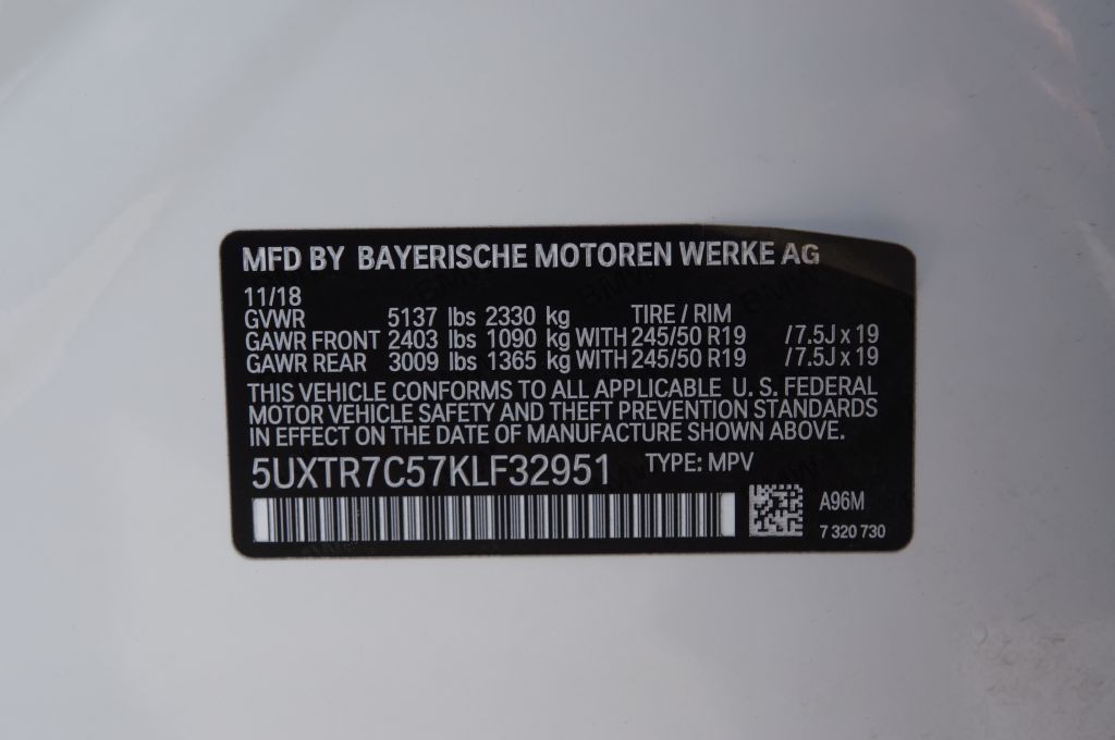 2019 BMW X3 Image 54