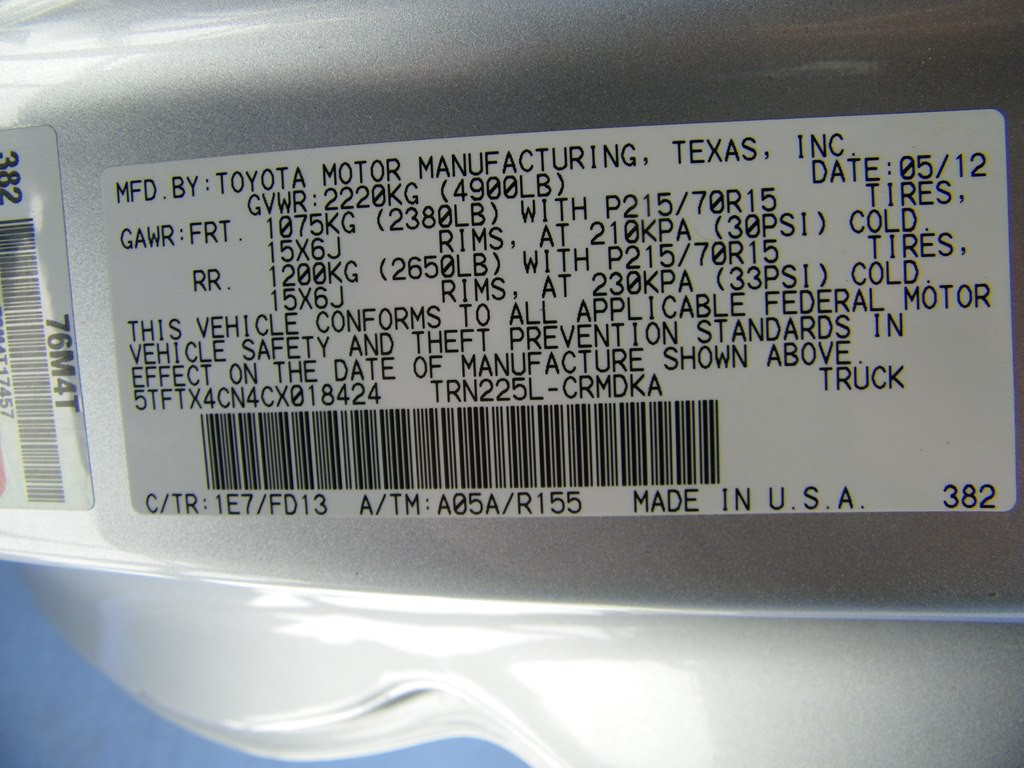 2012 Toyota Tacoma Image 52