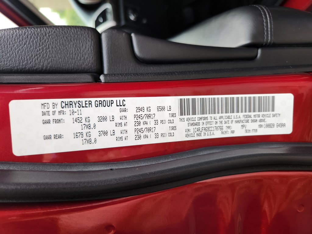 2012 Jeep Grand Cherokee Image 49