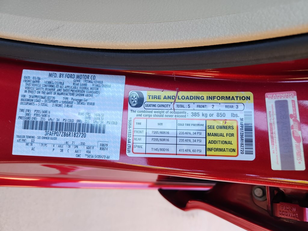 2006 Ford Fusion Image 70
